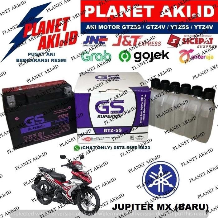 Jual Aki Motor Yamaha New Jupiter MX 135 GTZ5S GS Y Accu Kering MF ...