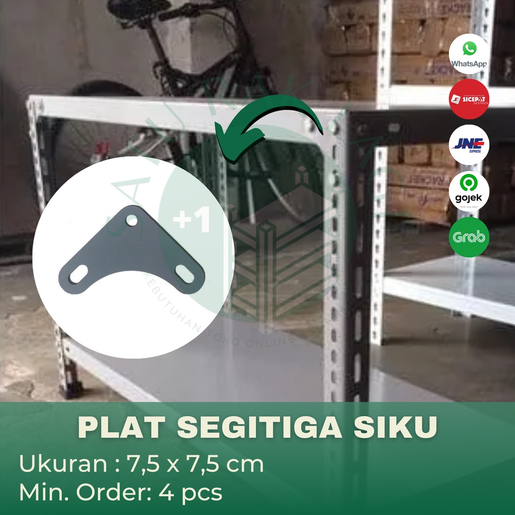 Jual Plat Besi Siku Segitiga Untuk Besi Siku Lubang Rak Gudang