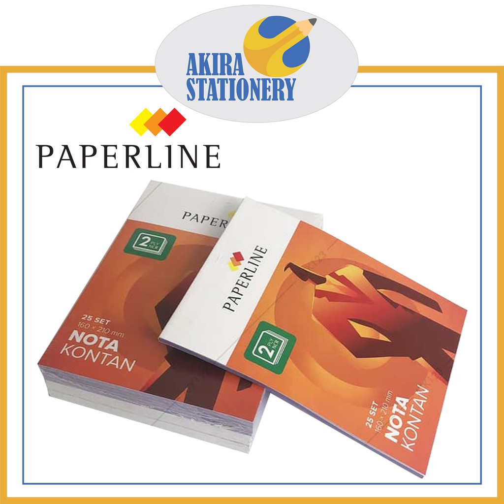 Jual Buku Nota Kontan PAPERLINE B 2 Ply / Bon Rangkap 2 Besar PPL B2 ...