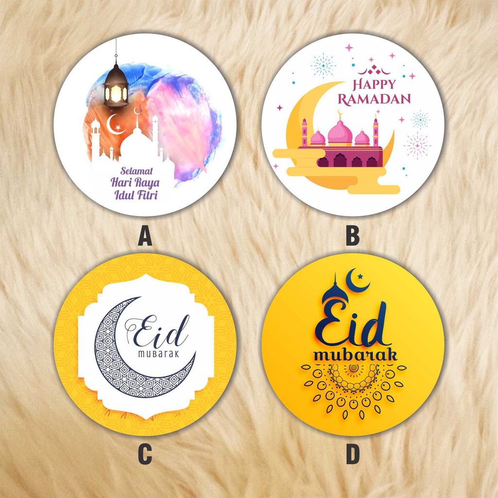 Jual Stiker Ucapan label Hadiah Parcel Hari Raya Idul Fitri/Ramadhan ...
