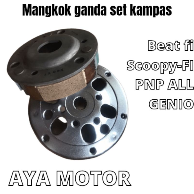 Jual Mangkok Set Kampas Ganda Honda Beat Fi Scoopy Fi Vario Fi Honda Genio Mangkok Anti