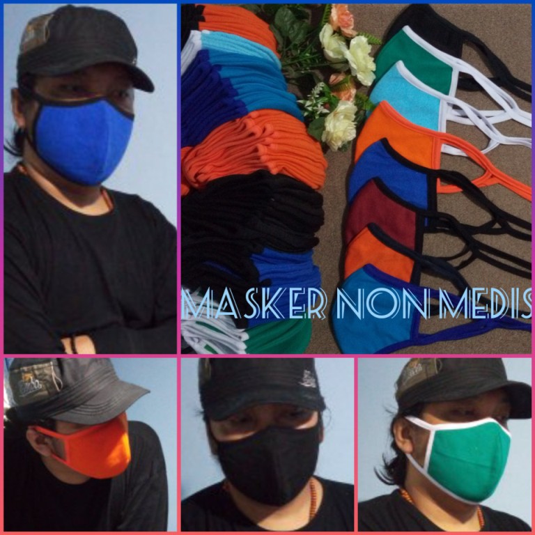 Jual Masker Kain Ply Bahan Katun Tali Hijab Aman Dan Nyaman Di Pakai Shopee Indonesia