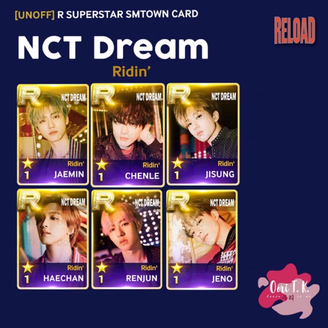 Jual (MIN PEMBELIAN 3PCS - MIX) [Unoff] R CARD SUPERSTAR SMTOWN