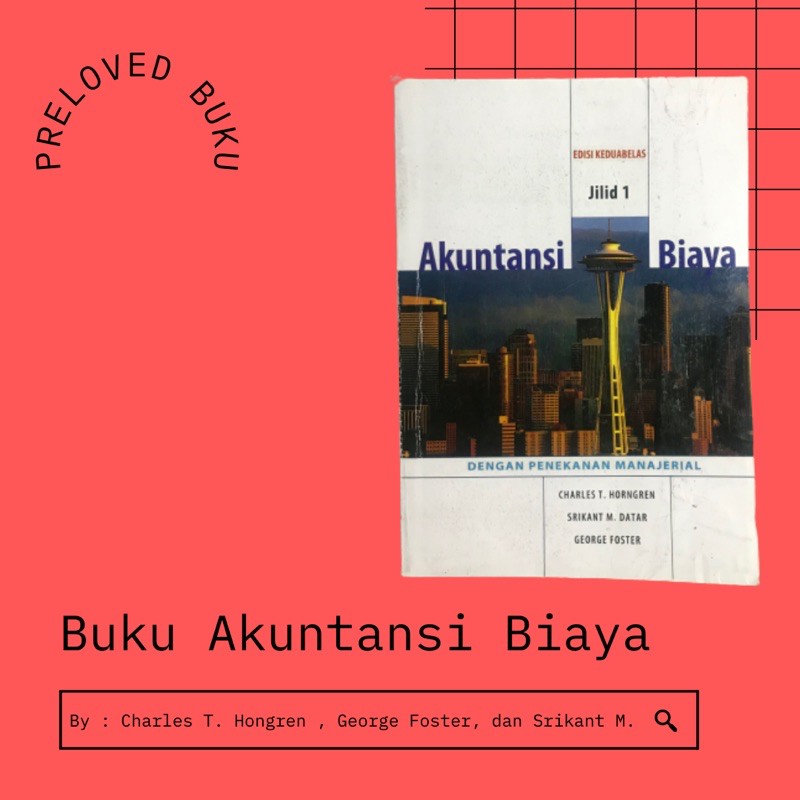 Jual Buku Akuntansi Biaya Jilid 1 | Shopee Indonesia