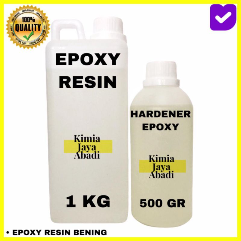 Jual Epoxy Resin Bening 1 KG + Hardener 500 Gram Coating Resin | Shopee ...