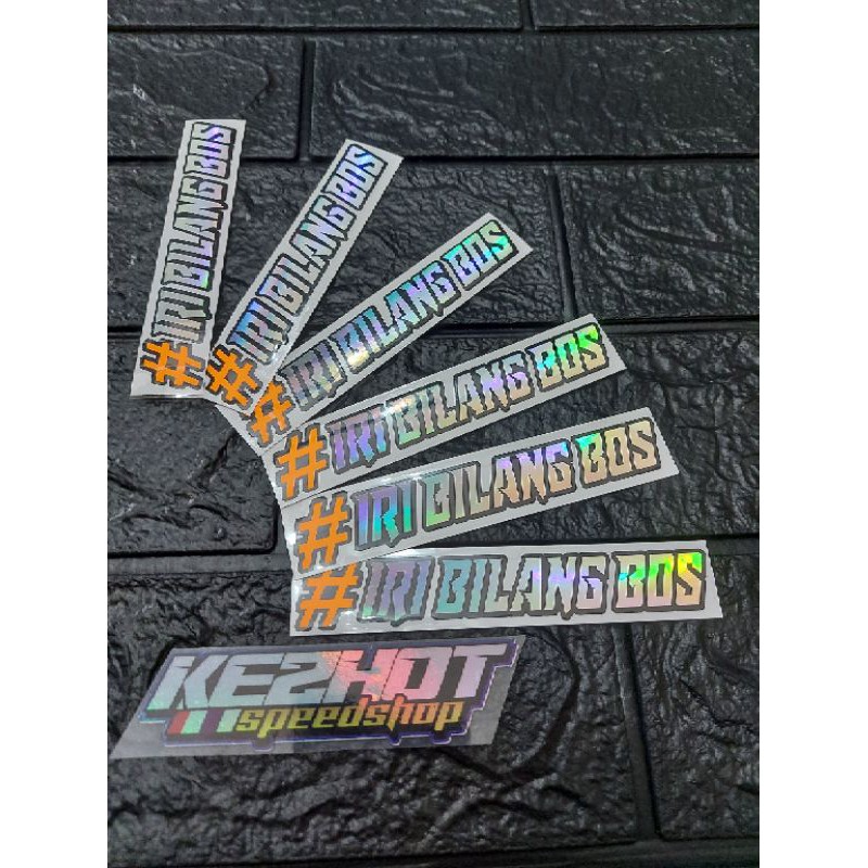 Jual Stiker Hologram Iri Bilang Bos Shopee Indonesia