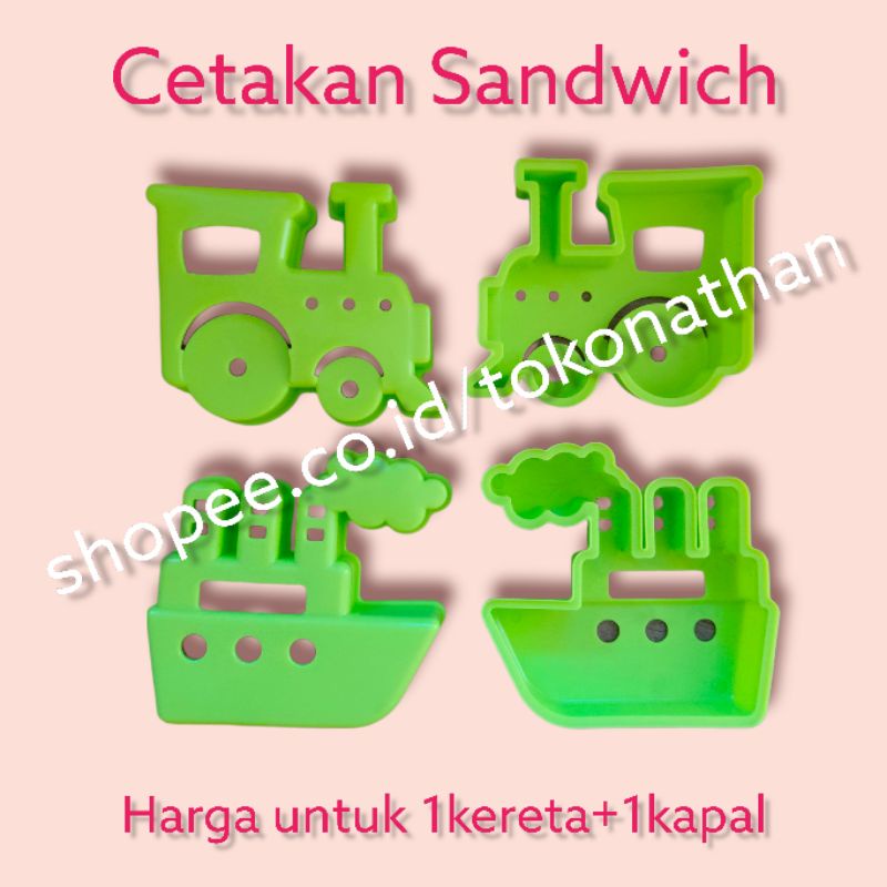 Jual 2 MODEL CETAKAN ROTI TAWAR SANDWICH LUCU - CETAKAN ROTI UNIK