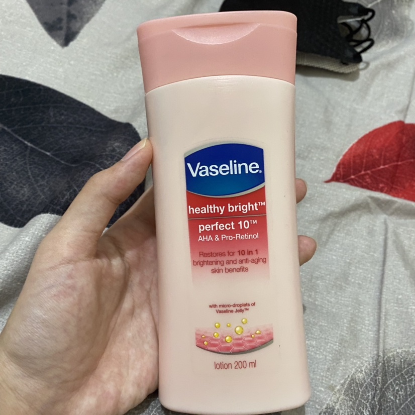 Jual Vaseline Healthy White Perfect 10 Aha And Pro Retinol 100 And 200ml