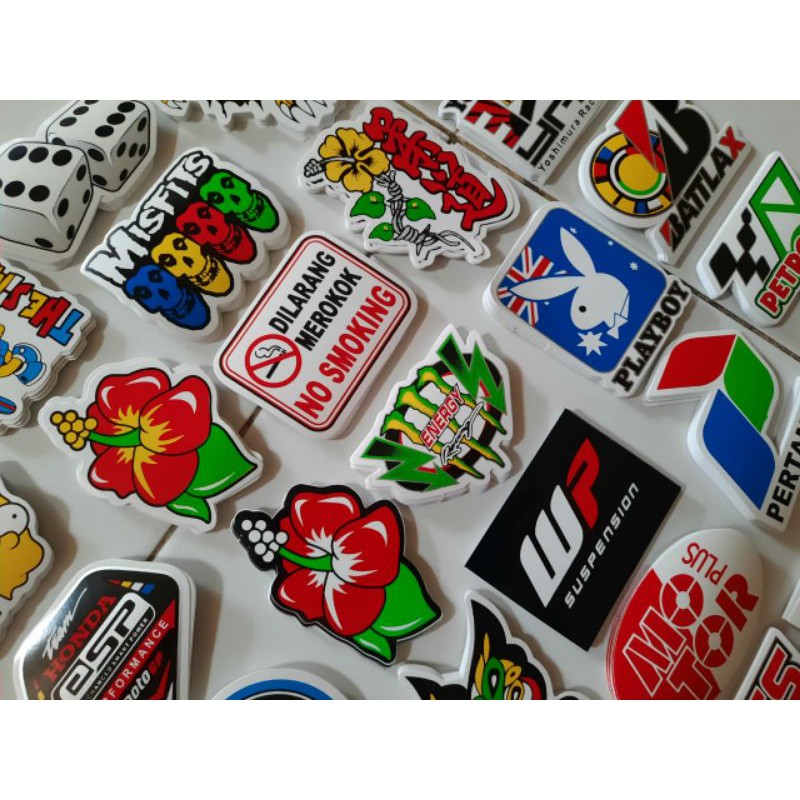 Jual stiker motor mobil motif campur isi 100 lembar | Shopee Indonesia