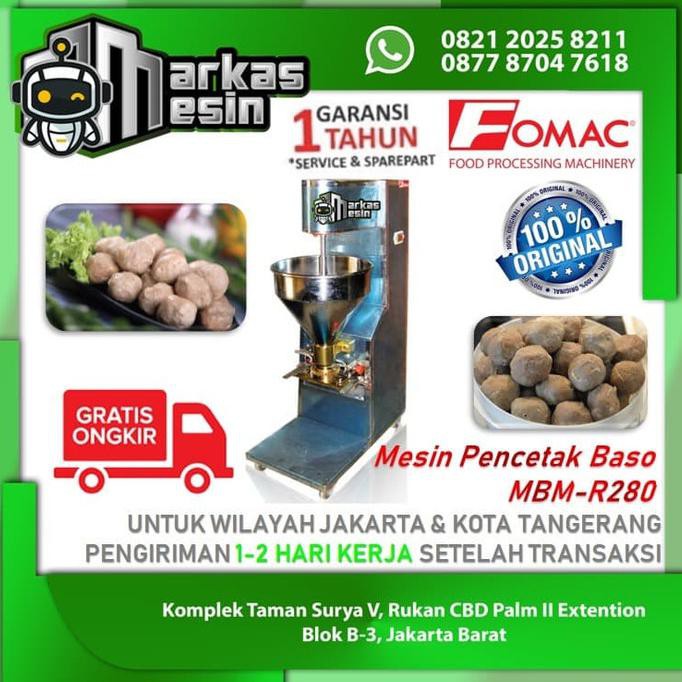 Jual Mesin Cetak Baso Meat Ball Maker Mbm R280 Fomac Shopee Indonesia