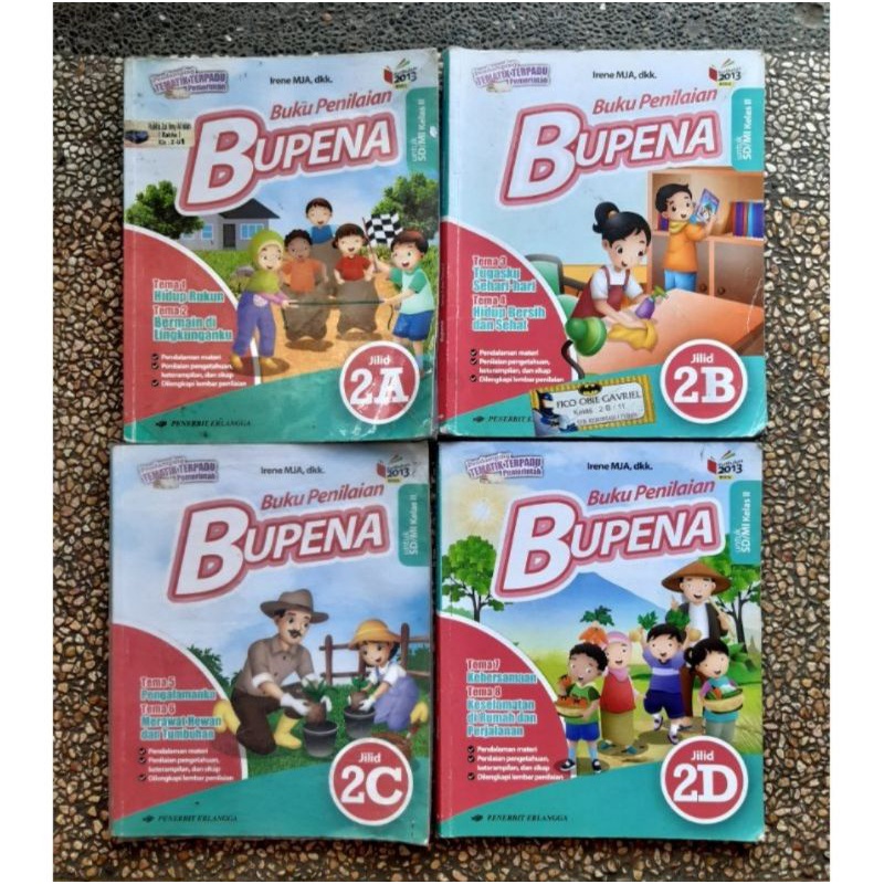 Jual Buku Bupena Sd Kelas 2a.2b.2c.2d Revisi Kurikulum 13.Original ...