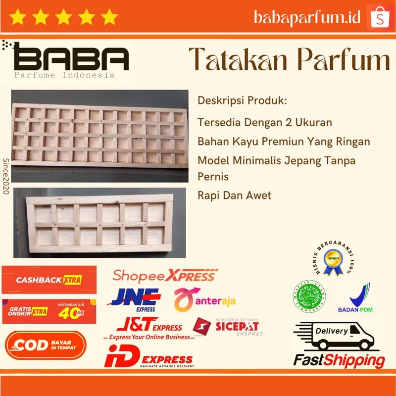 Jual Tatakan/Rak Baba Parfum (untuk New botol) | Shopee Indonesia
