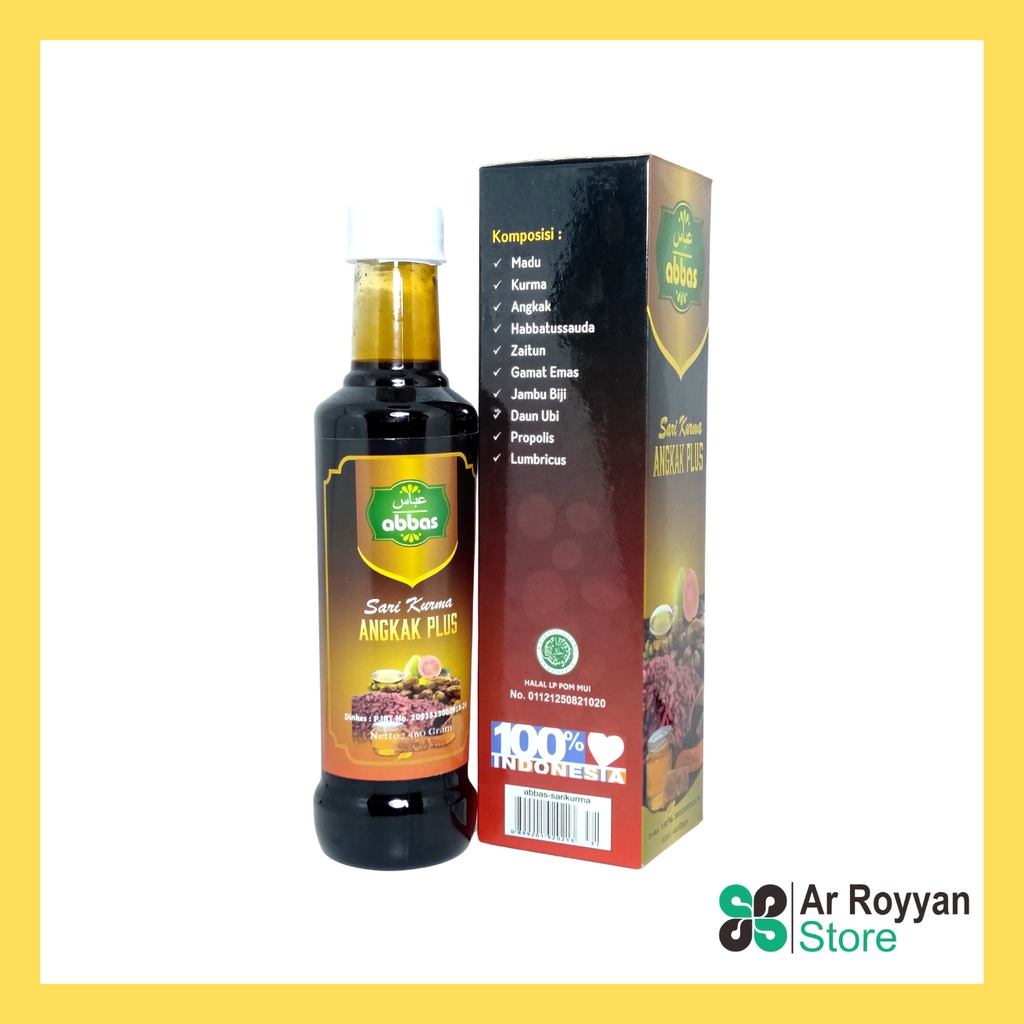 Jual Sari kurma Angkak Plus Madu Zaitun Habbatussauda Gamat emas Jambu ...