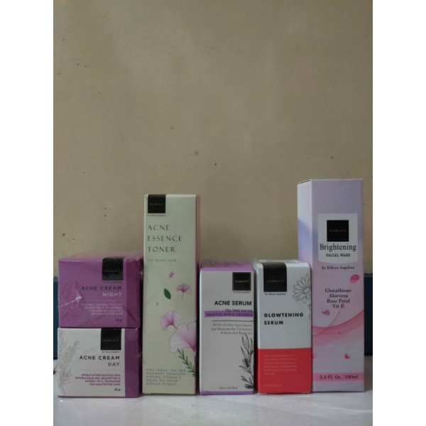 Jual Paket Lengkap Acne To Glowing Scarlett Whitening Shopee Indonesia