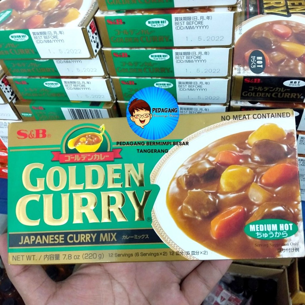 Jual S&B Golden Curry Mild Hot Medium Hot 220gr / Kari Jepang Import ...