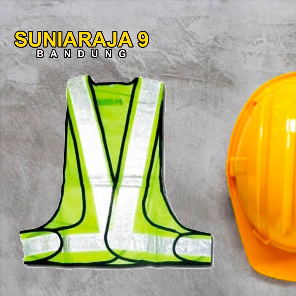 Jual SAFETY VEST / ROMPI SAFETY / JARING V SCOTLIGHT HIJAU | Shopee ...