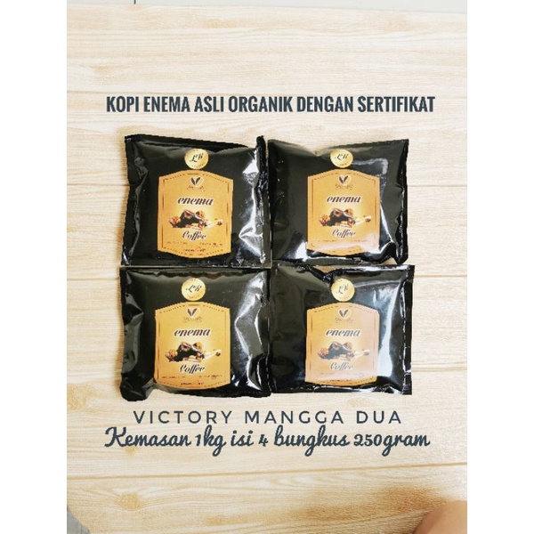 Jual Kopi Organik Enemart Kopi Enema Coffee Medium Light Roast 1KG 1 KG ...