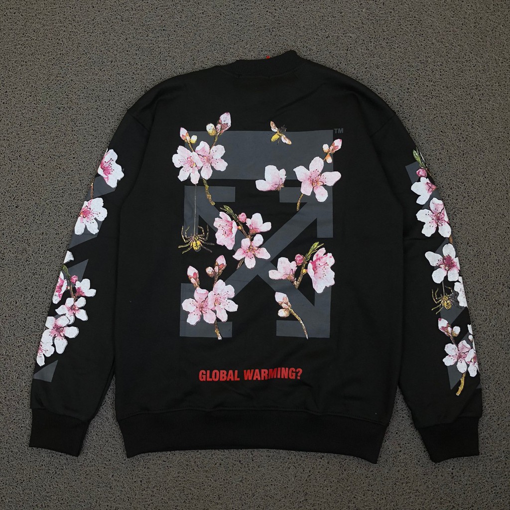 Off white cherry outlet blossom crewneck