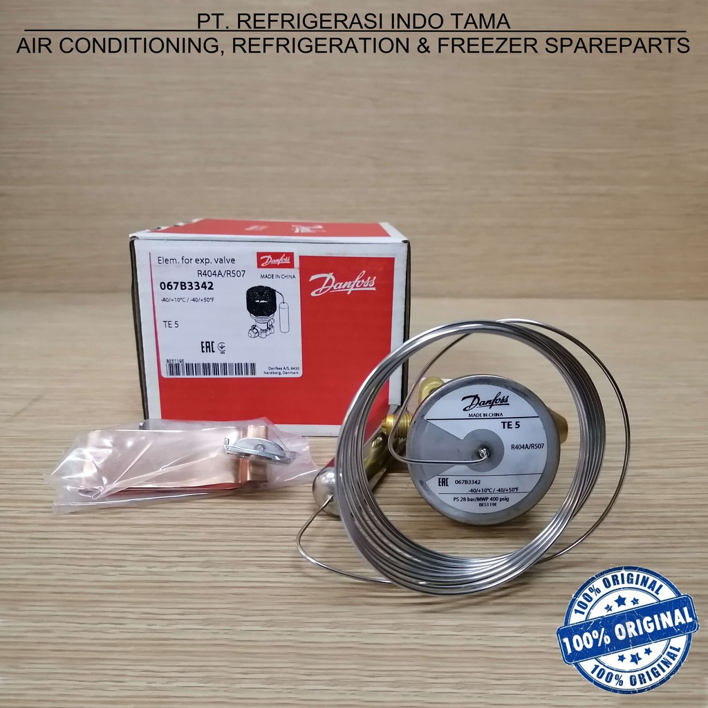 Jual R404A / R507 TES 5 / TE 5 - 067B3342 Expansion Valve DANFOSS ...