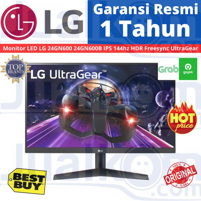 Jual Monitor Led Lg 24Gn600 24Gn600B Ips 144Hz Hdr Freesync Ultragear ...