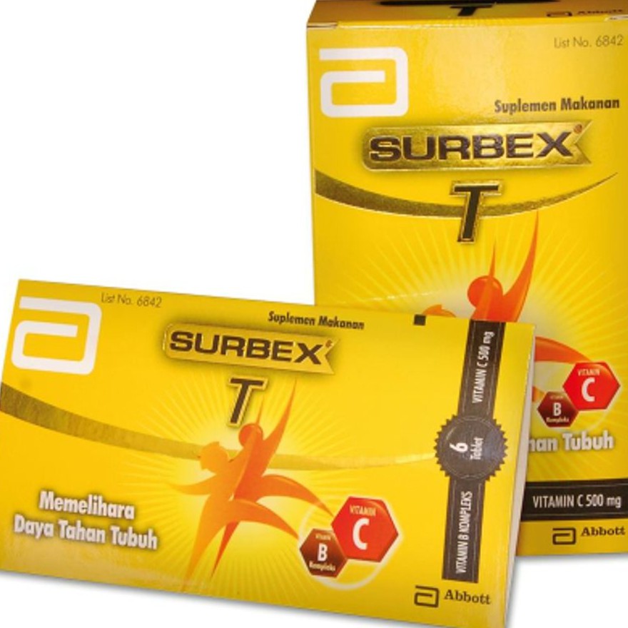 Jual Surbex Z Tablet 6 S, Surbex T Tablet 6s - Vitamin B Komplek Dan ...