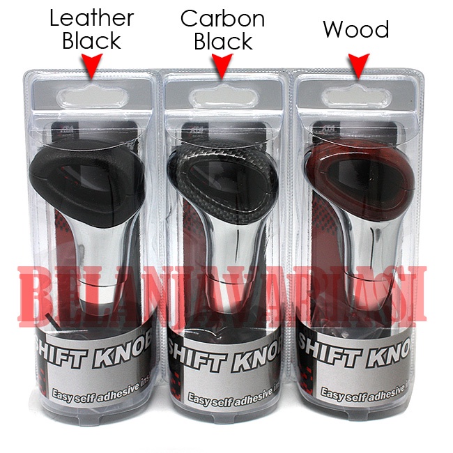 Jual Knob Mobil JM345 Shift Knob Manual Matic Kulit Leather Carbon Wood ...