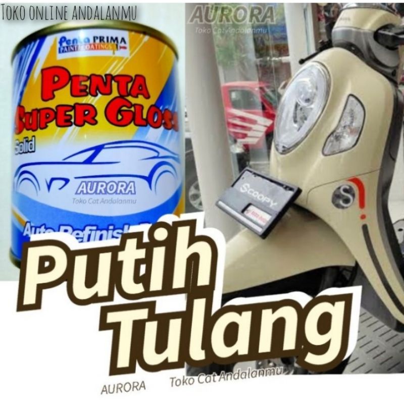 Jual Cat Putih Tulang Penta Super Gloss Putih Pasir White Solid Cat