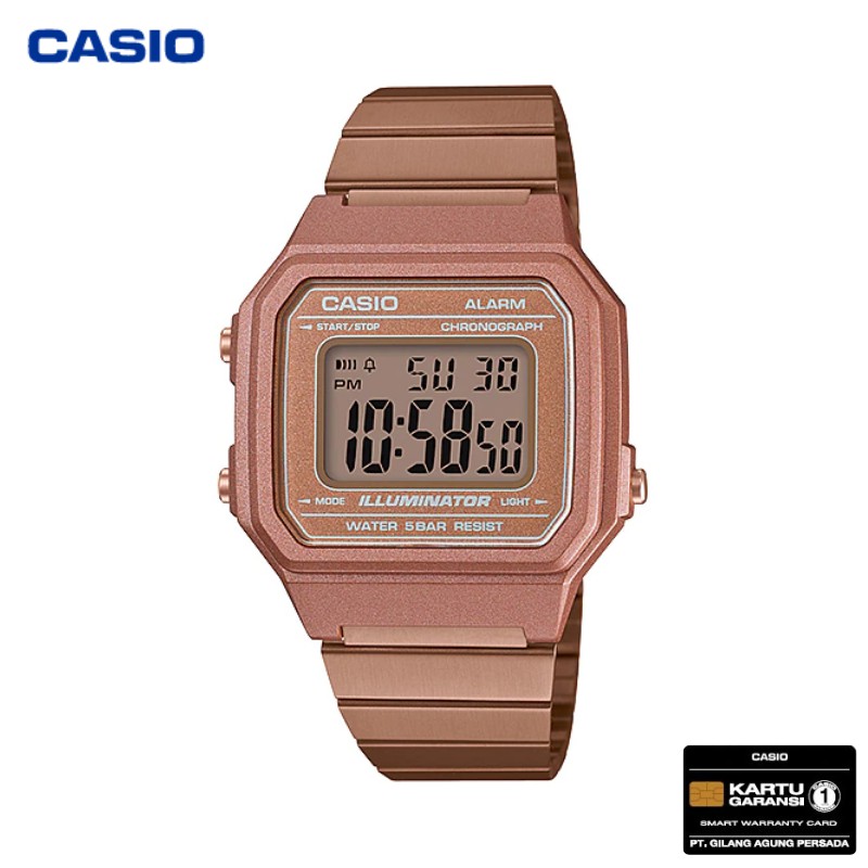 Jam casio rose store gold original