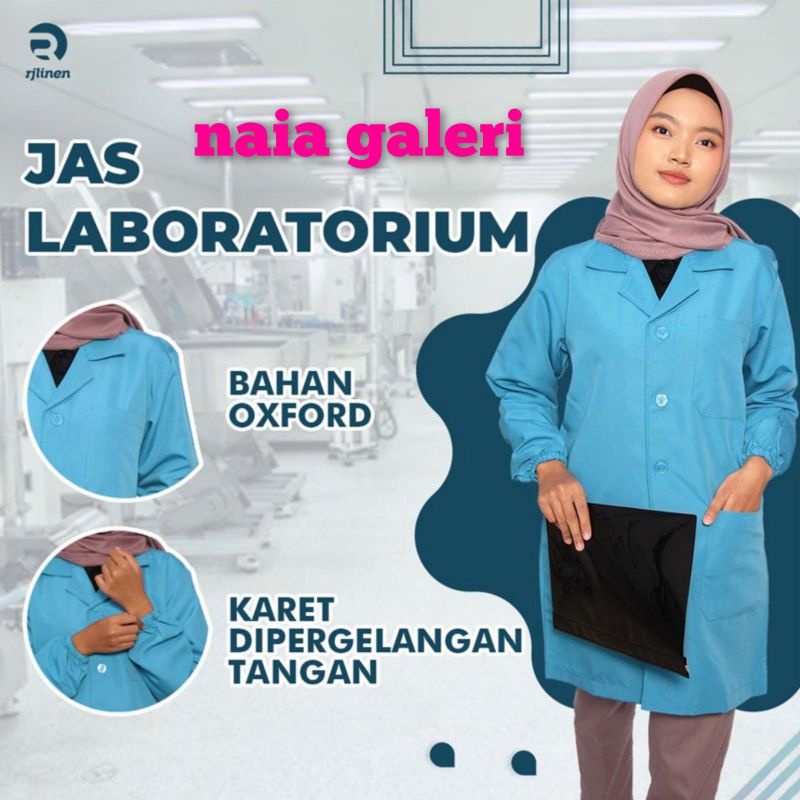 Jual JAS LAB / BAJU LABORATORIUM LENGAN PANJANG WARNA/JAS PRAKTEK ...