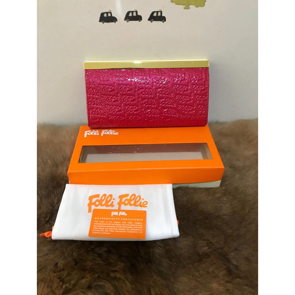 DOMPET TAS FOLLI FOLLIE ORIGINAL PRELOVED WARNA PINK