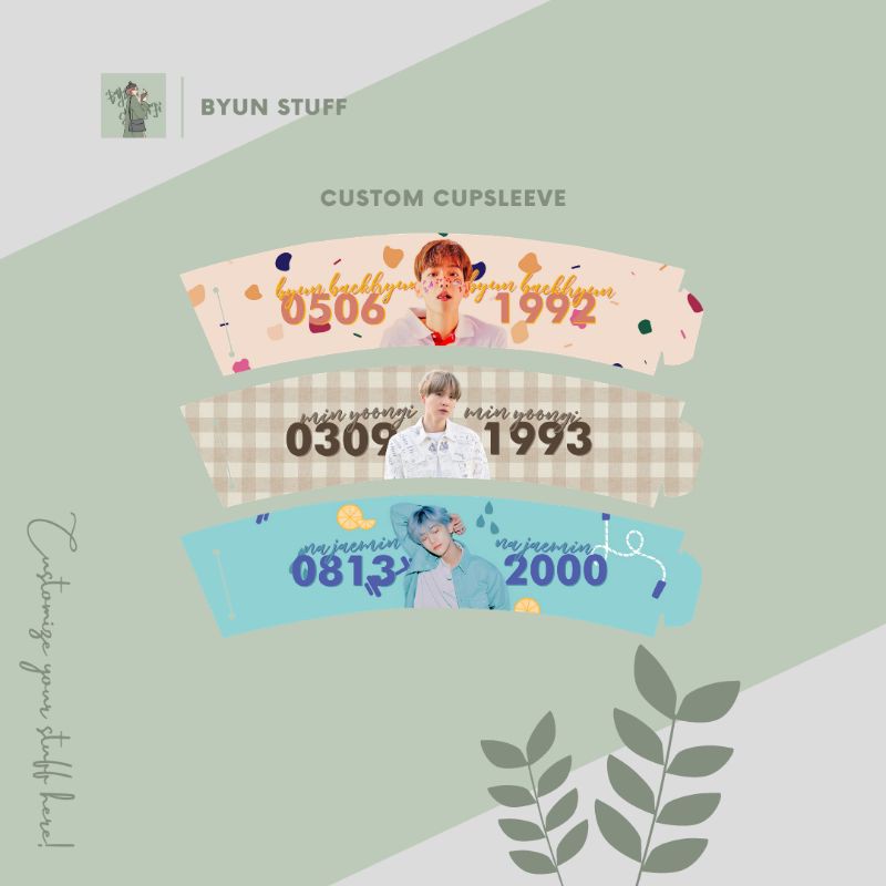 Jual Custom Cup Sleeve Kpop Shopee Indonesia