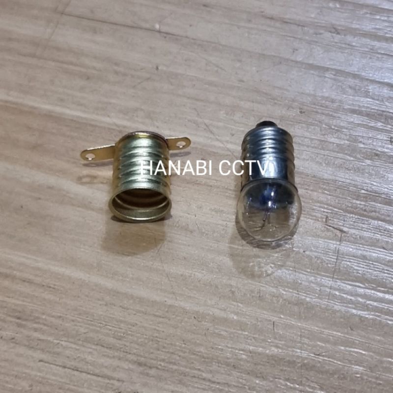 Jual Fitting Bohlam Lampu Kecil Senter Mini Bolam Praktek Anak Sekolah