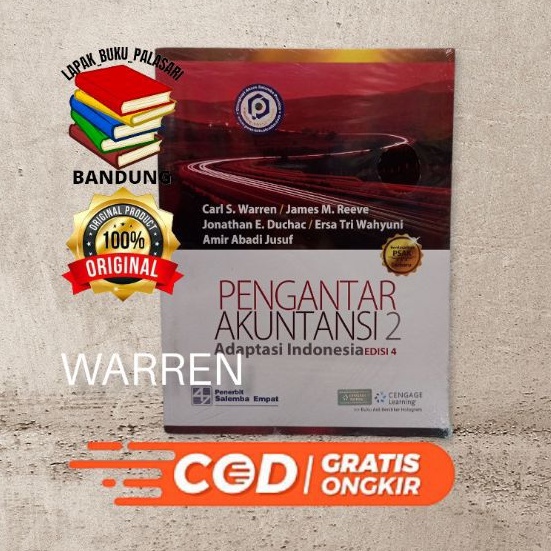 Jual Buku Pengantar Akuntansi 2 Adaptasi Indonesia Edisi 4 Warren ...