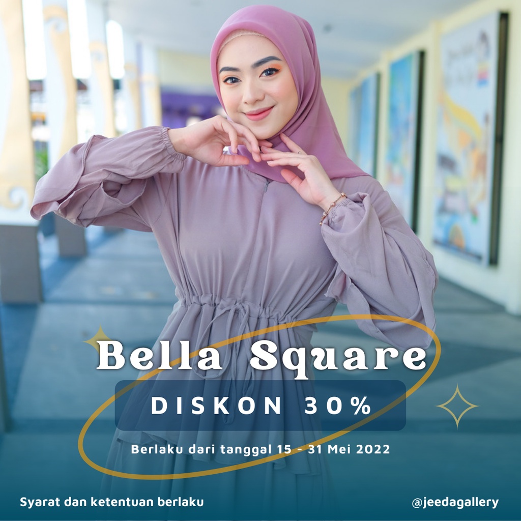 Jual Bella Square Premium | Bella Square Hijab Segi Empat, Mudah ...