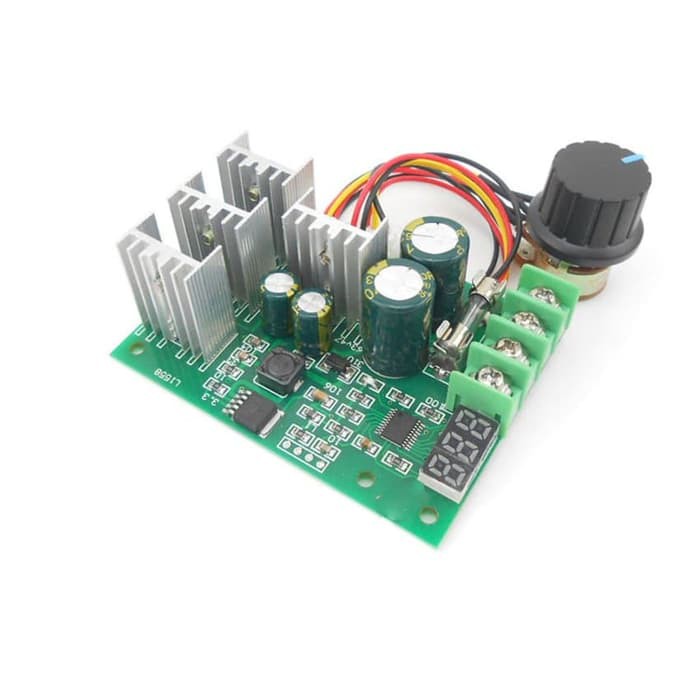 Jual PWM DC motor speed regulator DC Motor drive switch 30A Voltmeter ...