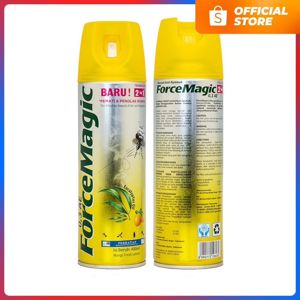 Jual FORCE MAGIC - Semprotan Nyamuk 400ml | …