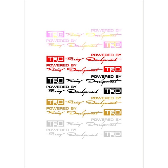 Jual STICKER TRD BY RACING DEVELOPMENT | Shopee Indonesia