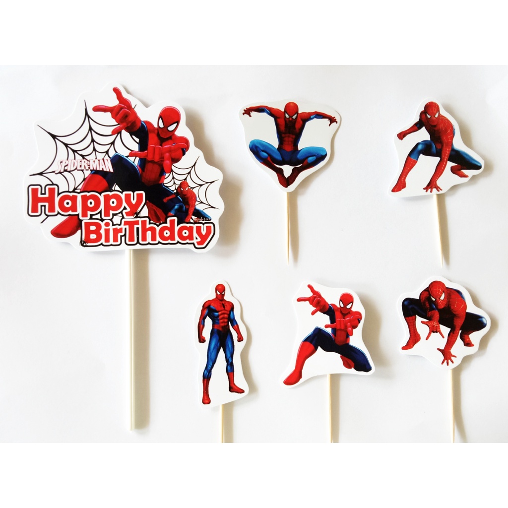 Jual isi 6 cake topper hiasan nasi tumpeng hiasan kue ulang tahun