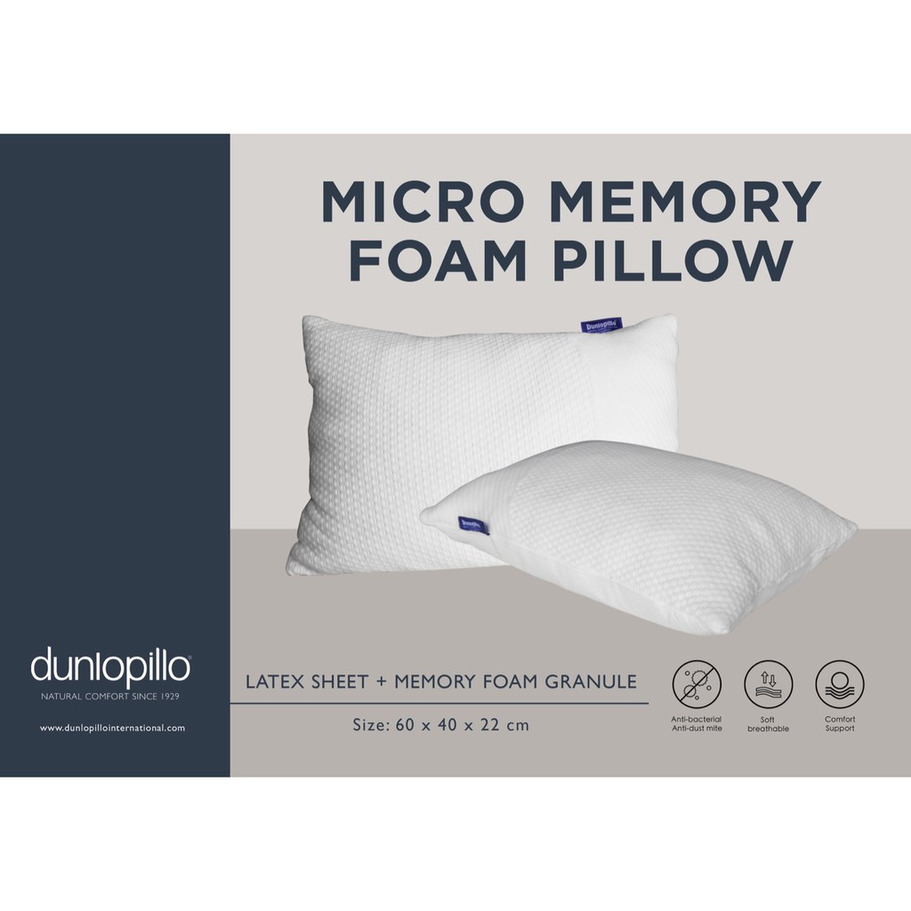 Jual Dunlopillo Micro Memory Foam Pillow ( Bantal Micro Memory Foam