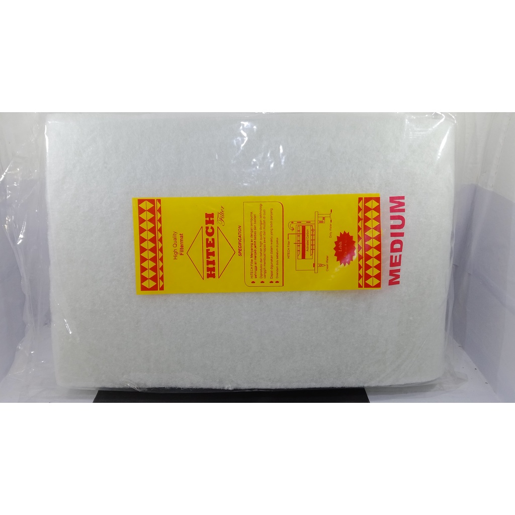 Jual Hitech Medium Kapas Busa 100x30 cm Media Filter Aquarium | Shopee ...
