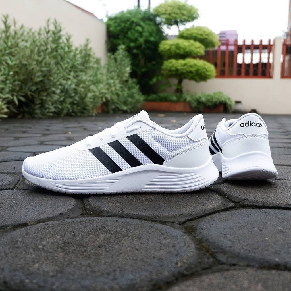 Jual ADIDAS LITE RACER 2.0 WHITE LIST BLACK | Shopee Indonesia