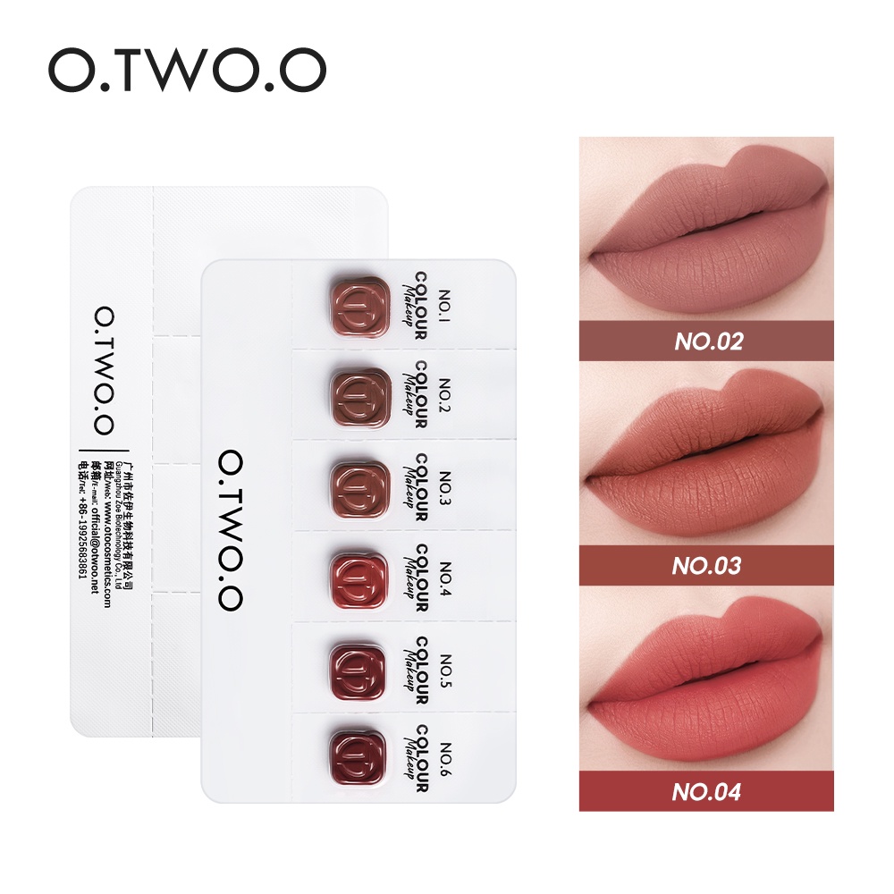 Jual O.TWO.O Eyeshadow Blush Foundation Lip Gloss travel kit Matte ...