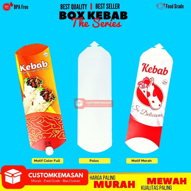 Jual Dus Kebab / Box Kebab / Kemasan Kebab / Wadah Kebab / Kantong