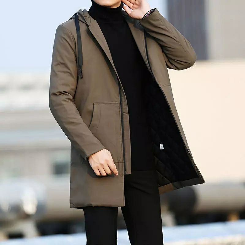 Jual jaket long coat outdoor tebal pria musim dingin original korean