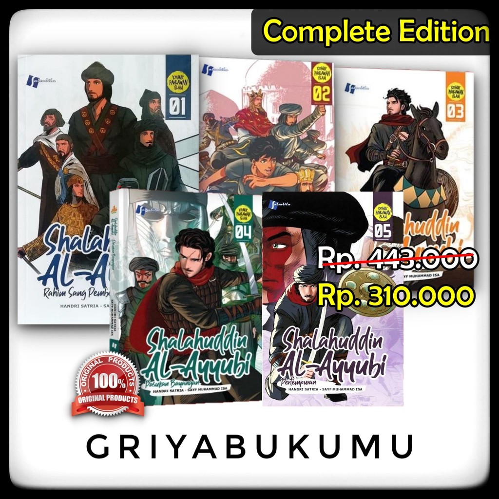 Jual BUNDLING MURAH PAKET KOMIK SHALAHUDDIN AL AYYUBI JILID 1 2 3 4 5 ...