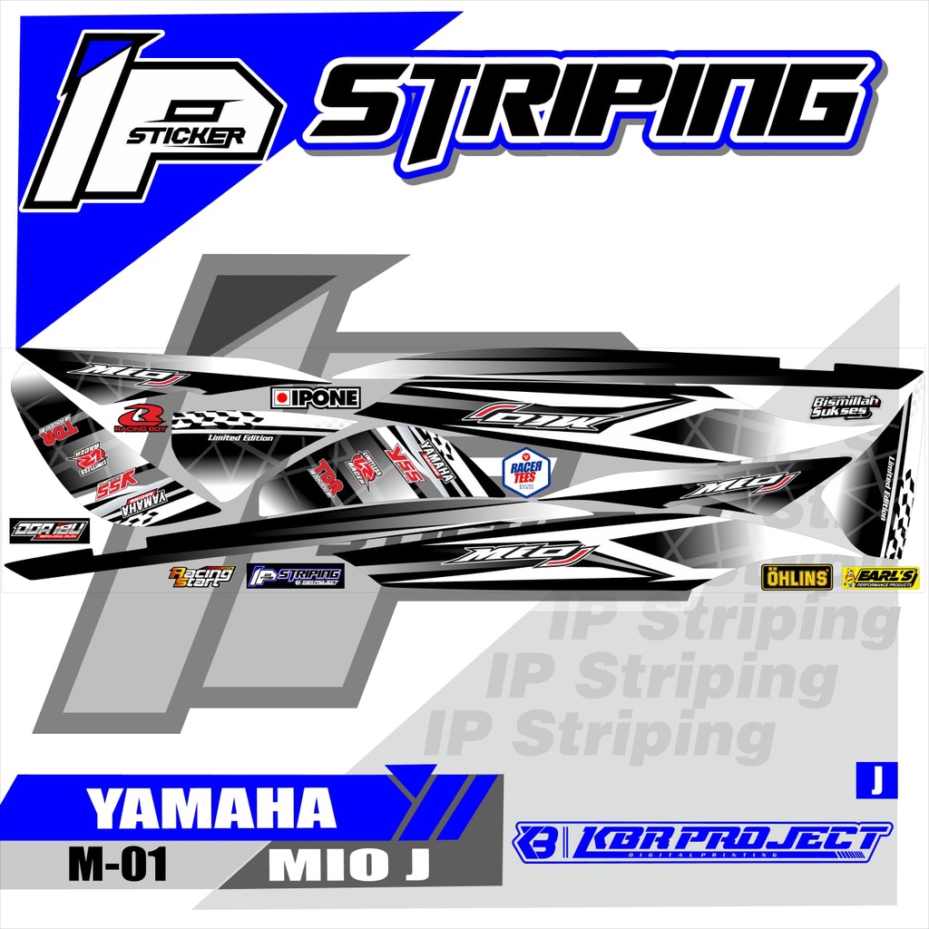 Jual (COD) stiker motor - striping mio j - motor yamaha - motor ...