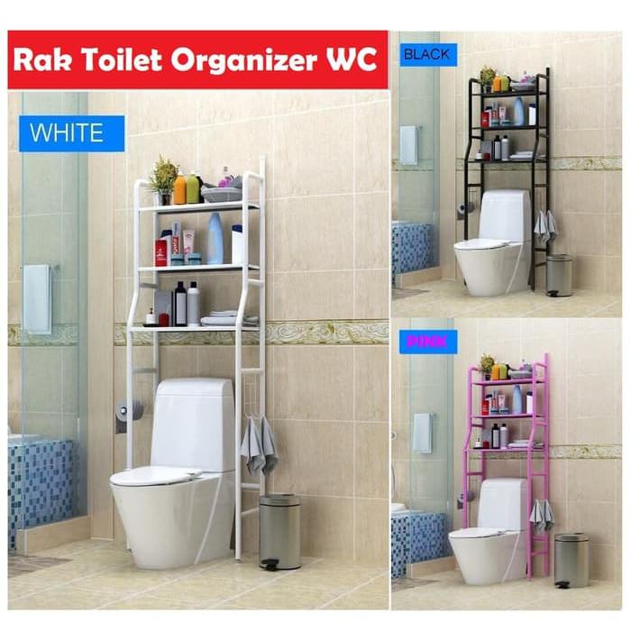 Jual Rak Toilet Wc Duduk Bathroom - Storage Rack Toilet | Shopee Indonesia