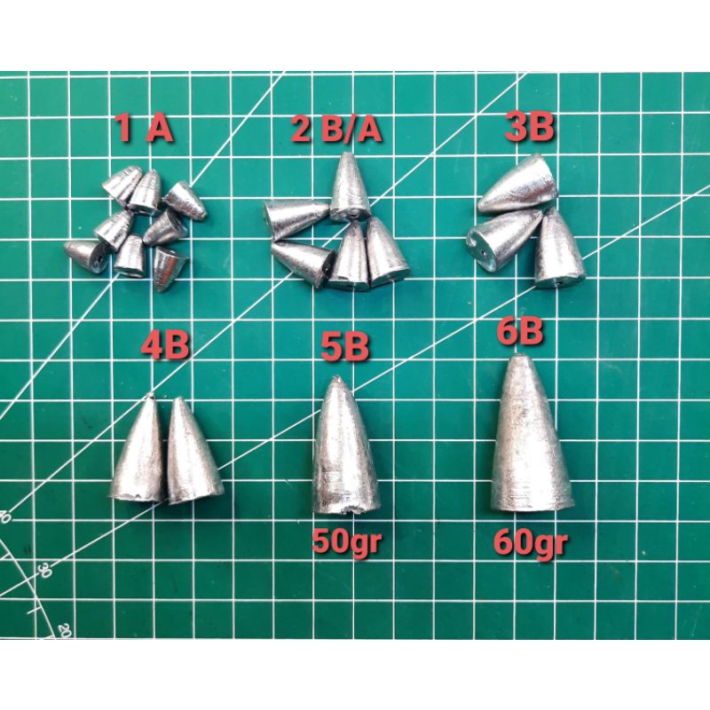 Jual Timah Pemberat Pancing Model Kerucut Segitiga | Shopee Indonesia