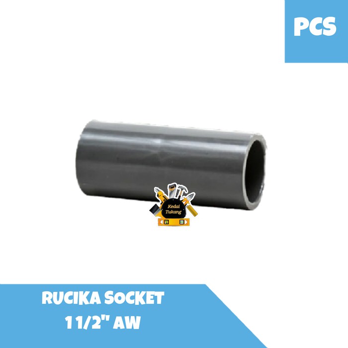 Jual Kedai Tukang Rucika Socket 1 12 Inch Aw Sock Sambungan Sok Lurus Polos Pvc Shopee 7904