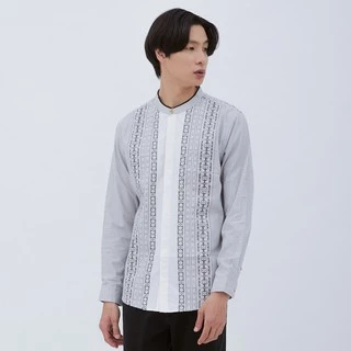 M231 Kemeja Pria Koko Panjang Hitam 1465B